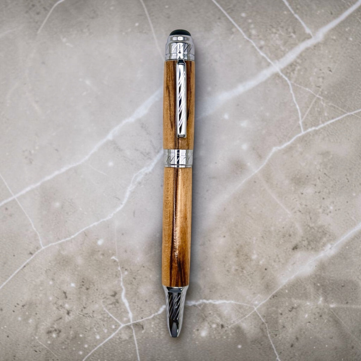#156 Spalted Maple Cyclone Style Ballpoint Pen
