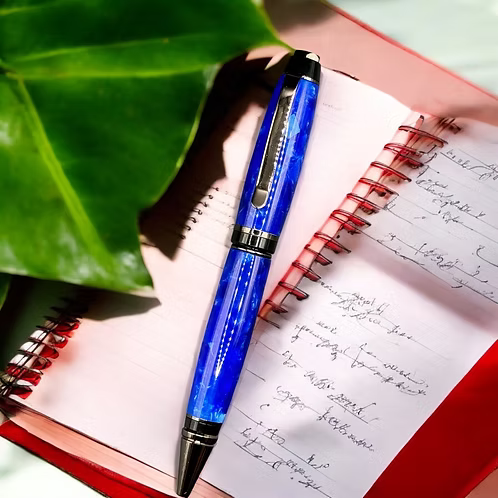 84  Acrylic Blue Cigar Style Pen
