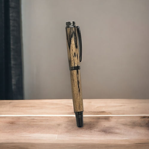 67  Black and White Ebony Commander rollerball pen