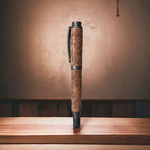 65 Maple Burl Commander fountain pen